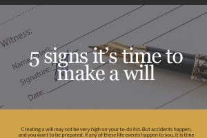 5 signs it’s time to make a will [infographic]
